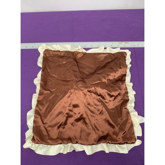 Nookums Monkey Brown Cream Silky Minky FLAWED Security Blanket Lovie - Picture 6 of 11